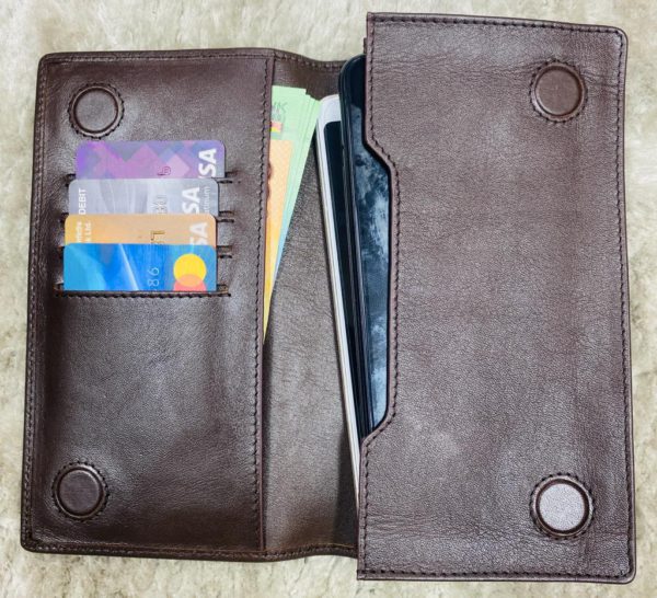 Chocolate Magnet Leather Long wallet