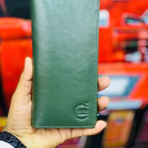 Green M2 Magnet Leather Long wallet