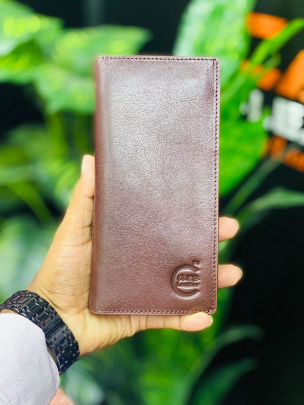 Chocolate M2 Magnet Leather Long wallet